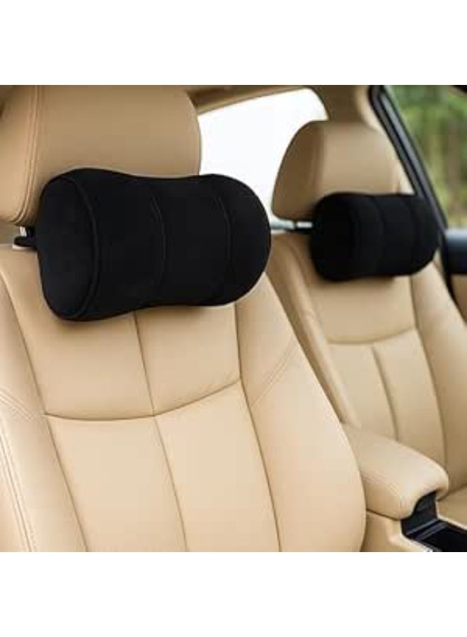 Car Headrest Pillow Set – Medical Foam Head and Neck Support Cushion for Car Seats, Comfortable Driving Aid, Washable, Ideal for Long Trips (2 Pieces) - Image 1